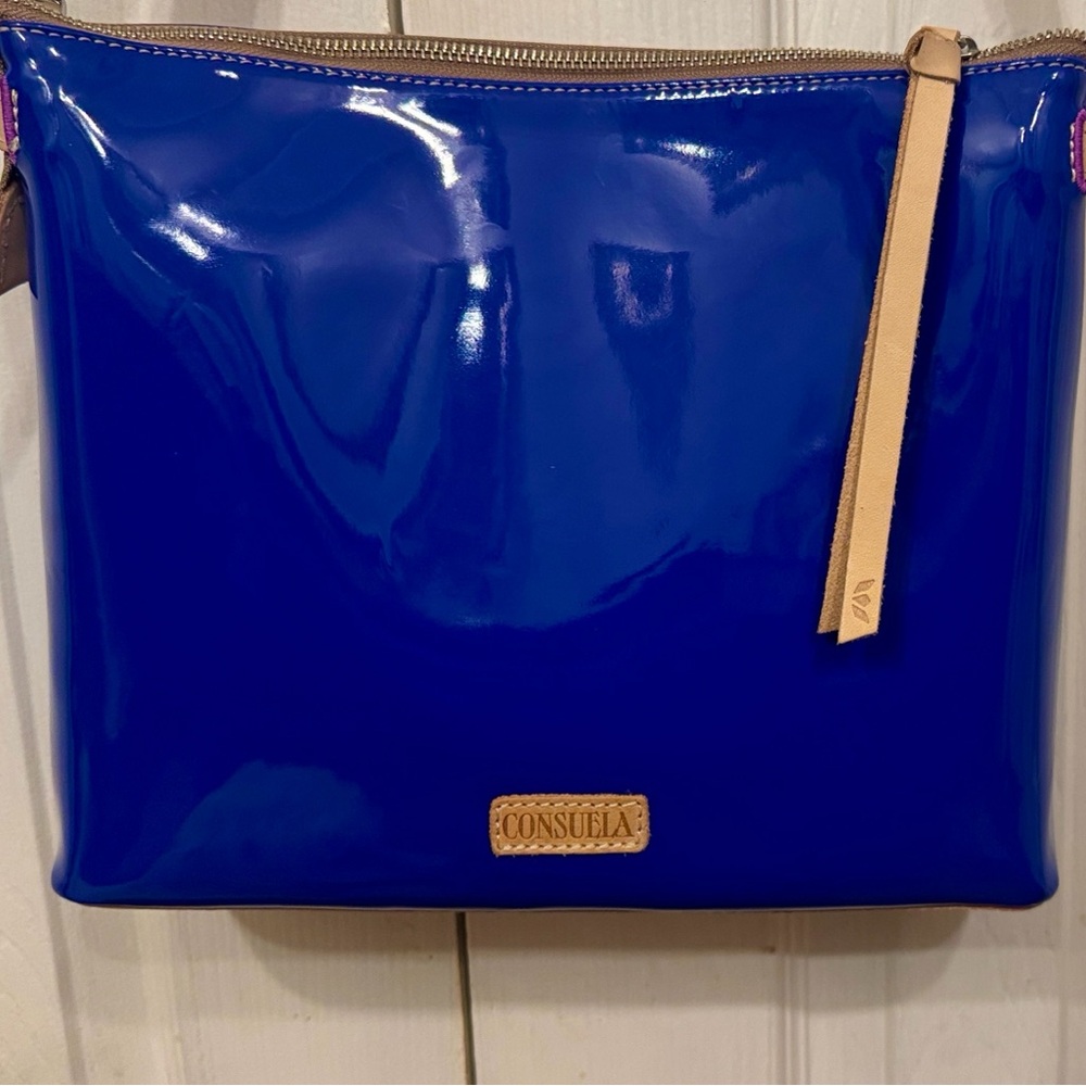 Consuela Navy Floral Embroidered Crossbody - Picture 6 of 10